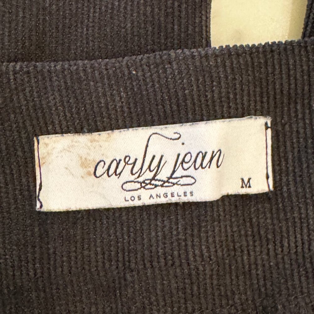 Carly Jean Los Angeles Marlowe Corduroy Pants – Black – Size Medium - Picture 4 of 10
